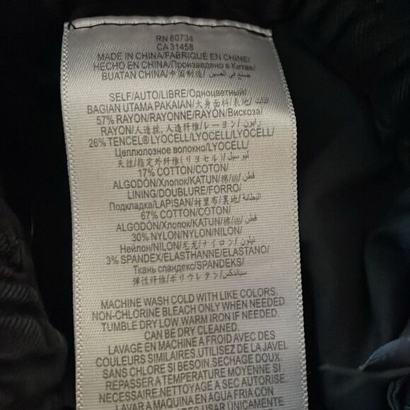 BCBGMaxAzaria loose light Cain black cargo jogger cuffed pants trousers - Picture 8 of 16